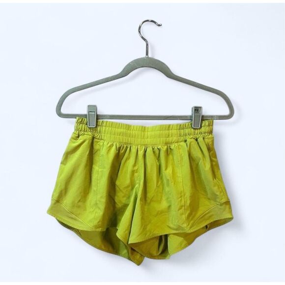 Lululemon Athletica Women’s 10 Tall Green Athletic Shorts - Picture 1 of 9